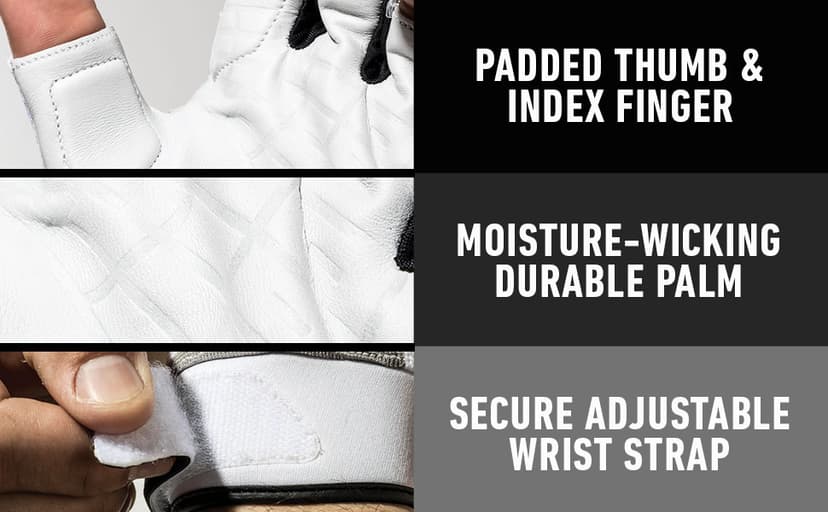 Franklin Sports Adult Pickleball Gloves - Men's & Women's - Right & Left Hand - White