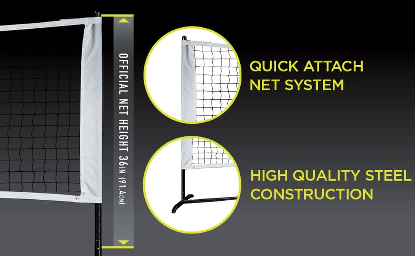 Franklin Sports Complete Half Court Size Pickleball Net Set - Includes 10ft Net, (2) Paddles, and (2) X-40 USA Pickleball Approved Balls