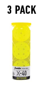 Franklin Sports Complete Half Court Size Pickleball Net Set - Includes 10ft Net, (2) Paddles, and (2) X-40 USA Pickleball Approved Balls