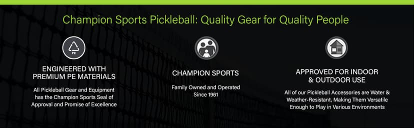 Champion Sports Rhino Pickleball Paddles: Indoor or Outdoor Pickleball Paddles in Wood, Aluminum, Fiberglass, Graphite – Multiple Styles
