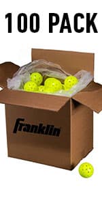 Franklin Sports Complete Half Court Size Pickleball Net Set - Includes 10ft Net, (2) Paddles, and (2) X-40 USA Pickleball Approved Balls
