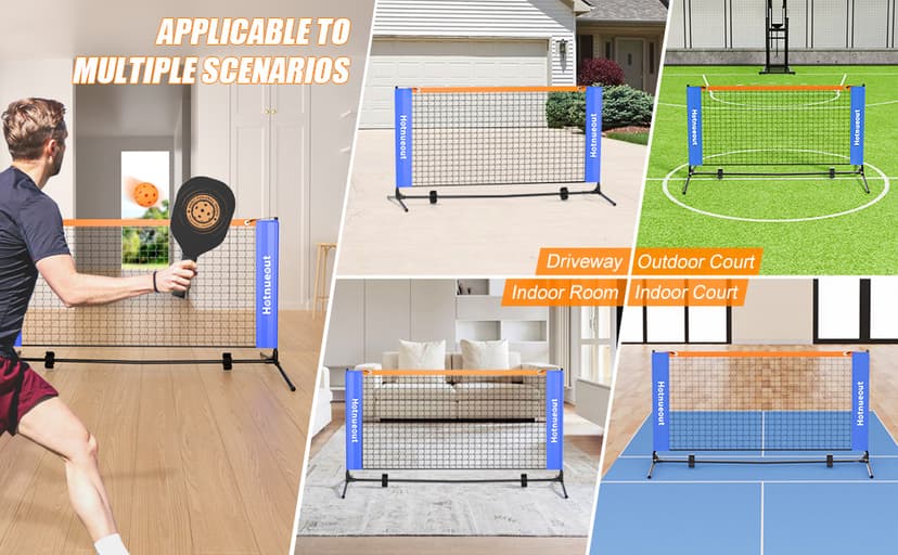 Small Mini Pickleball Net 5FT Portable Game Pickleball Practice Net for Driveway, Outdoor Indoor Pickle Ball Equipment Dink Training Aid