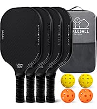 BAGAIL Portable Pickleball Net Set, 22 FT Regulation Size Pickle Ball Net with Ball Collector, Carry Bag, Easy Setup for Outdoor Indoor Driveway - Red