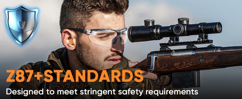 TICONN Anti-Fog Safety Glasses for Men and Women, ANSI Z87.1 Scratch Proof Eye Goggles with Adjustable Arms and UV Protection