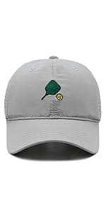 Pickleball Hat for Women Men, Adjustable Embroidered Heart Pickleball Baseball Cap