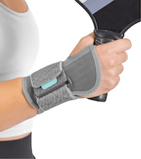 BraceAbility Wrist Support for Men and Women - Tennis and Pickleball Wrist Brace, Sports Injury Relief, Sprained Wrist Recovery, Tendonitis Support, Cycling, Volleyball, Golf - Right Hand (Small)