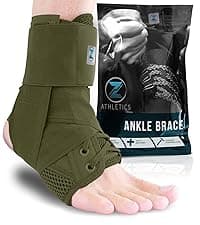 Zenith Ankle Brace, Lace Up Adjustable Support – for Running, Basketball, Injury Recovery, Sprain! Ankle Wrap for Men, Women, and Children