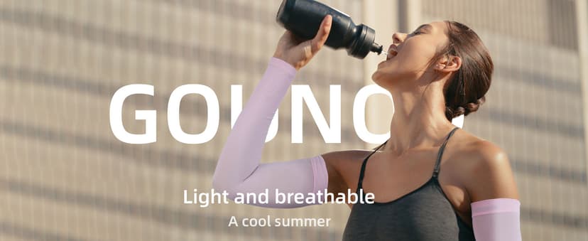 GOUNOD Sun Protection Cooling Compression Arm Sleeves For Men - Gardening Outdoors Sports Workouts volleyball arm sleeves