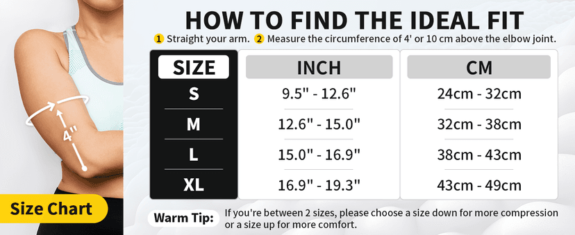 CAMBIVO 2 Pack Tennis Elbow Brace for Tendonitis and Tennis Elbow,Golfers Elbow, Arm Compression Sleeves for Women and Men, Bíceps Support Sleeve for Weightlifting, Basketball and Workout