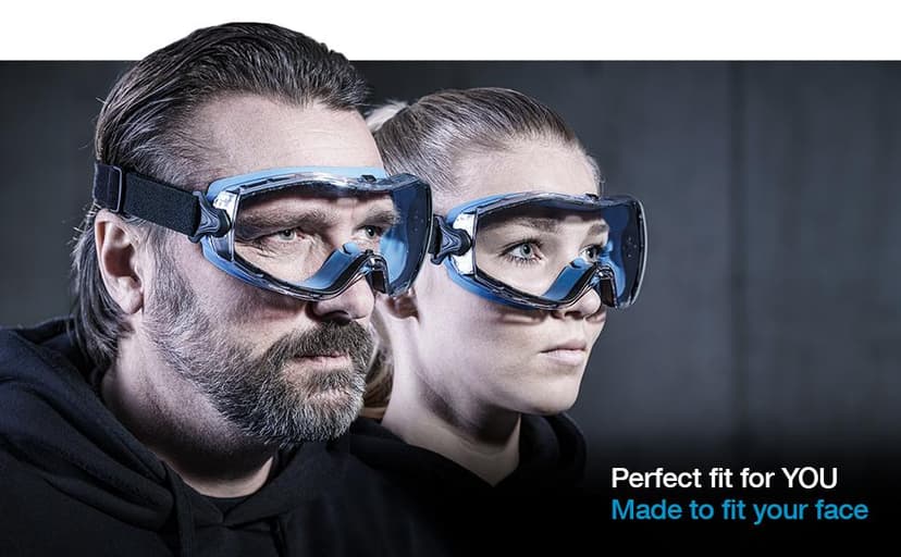 SolidWork Safety Glasses Clear Lens with Side Shields, Anti Fog, Anti Scratch, Anti-Glare, Protective Eyewear for Men & Women