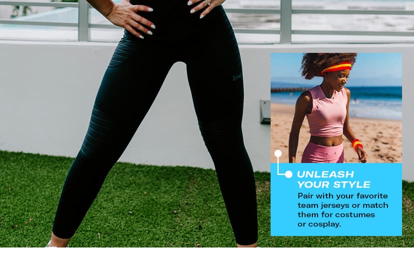 Suddora Striped Sweatband Set, Moisture Wicking 2 Wristbands and 1 Headband, Breathable Athletic Sweat Bands for Sports, Costumes & Cosplay, Matching Bands to Wear with Jersey