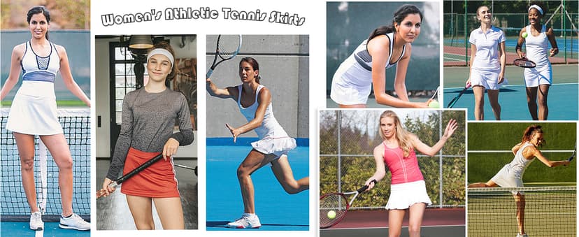 Oyamiki Women's Active Athletic Skort Lightweight Tennis Skirt Perfect for Running Training Sports Golf