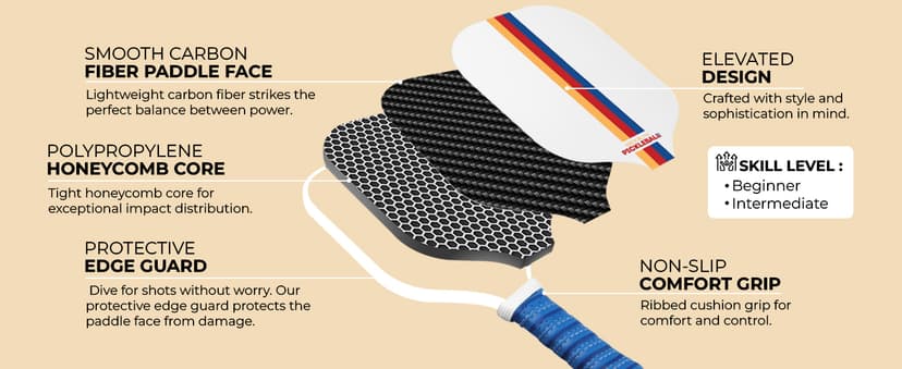 Brooklyn Pickleball Co. | Pickle Ball Paddle Cover | 13mm or 14mm Paddles up to 8" Wide | Single Case | Racket Sleeve | Protective Head Cover