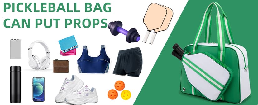 Pickleball Bag, Pickleball Bags for Women and Men,Pickleball Paddle Bag Large Capacity can Hand-Carried or Crossbody.