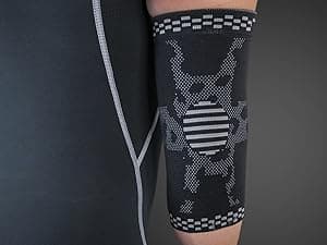 BLITZU 2 Pack Elbow Compression Sleeve, Tennis Elbow Brace Support for Golfer's, Arthritis, Bursitis & Tendonitis Treatment & Pain. Great for Gym Workout, Weightlifting. Black Large.