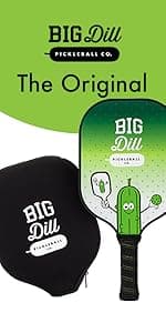 Big Dill Pickleball Paddle Cover Only - Neoprene Pickleball Paddle Sleeve, Pickle Ball Paddle Covers or Pickleball Paddle Case for Pickleball Paddles