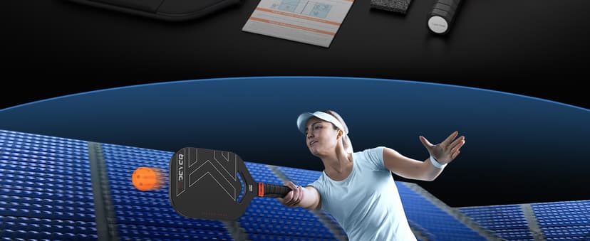 Pickleball Paddles, Carbon Fiber Pickleball Paddle with a 13mm Polypropylene Honeycomb Core, Increased Power for Ultimate Spin & Consistency