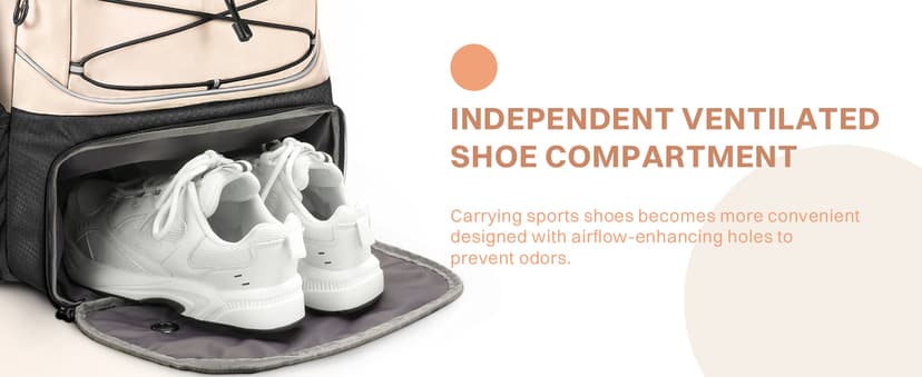 Tennis Bag Holds 2 Rackets, Professional Tennis Bags for Women, Tennis Backpack with Ventilated Shoe Compartment