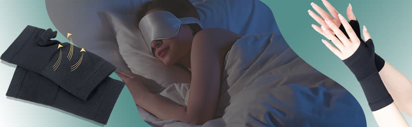 Partial Zone Compression Wrist Sleeve for Carpal Tunnel with Thumb Support, Reversible Splint for Typing, Gardening, Golf, Yoga, Tennis, Wrist Support Brace for Men & Women-PAIR