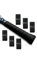 ALIEN PROS Pickleball Overgrip (4-Pack) with Ridges for Better Grip Control - Precut and Dry Feel Pickleball Grip Tape - Non-Slip Pickleball Paddle Grip Tape for High Performance