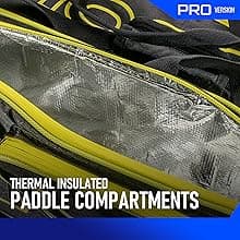 JOOLA Tour Elite Pro Pickleball Bag – Backpack & Duffle Bag for Paddles & Pickleball Accessories – Thermal Insulated Pockets Hold 4+ Paddles - Includes Fence Hook