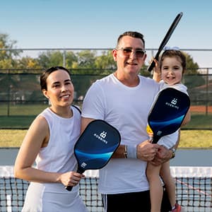 Portable Pickleball Set with Net | 4 USAPA Approved Graphite Paddles, Duffle Bag, Regulation Size Pickleball Net System, Assembly Manual, 8 Outdoor Pickleball Balls and Carry Bag