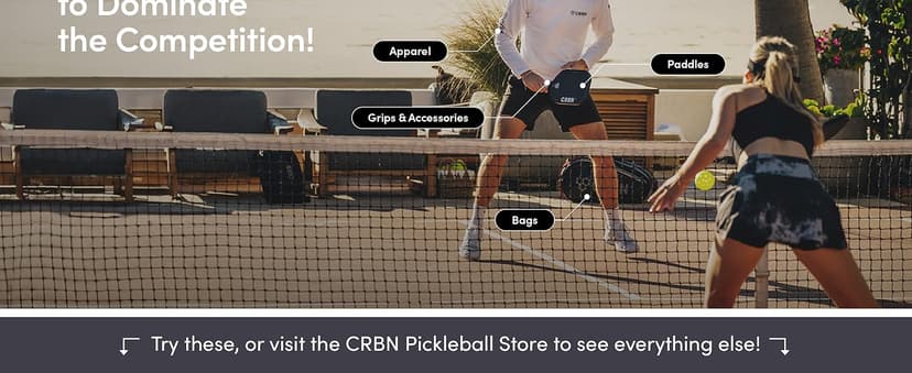 CRBN X Series Power Pickleball Paddle - Carbon Fiber Pickleball Paddle with Foam Injected Edges for Expanded Sweet Spot