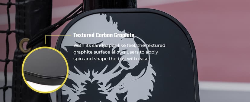 Carbon Graphite Pickleball Paddles - Lightweight Pickleball Rackets | Honeycomb Composite Core Improves Pickle Ball Placement and Increases Power | Durable Unibody Construction