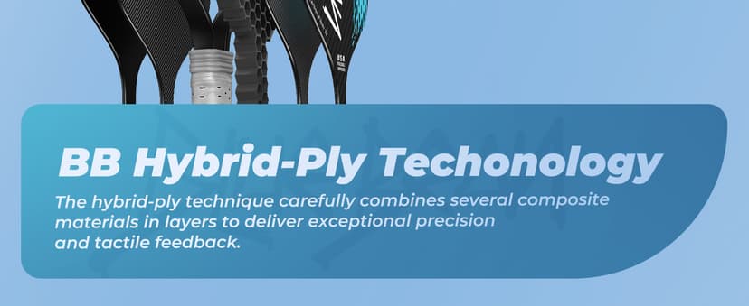 Pickleball Paddles,USA Pickleball Approved,Carbon Fiber Pickleball Paddle with 16MM Polymer Honeycomb Core Provides Lighter Weight&Higher Grit&Spin,Engineered for Professional Players,BlueBean