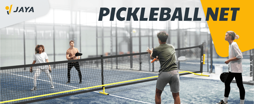 JAYA Ultra Stable Pickleball Net with Ball Holder and Balls, Weight Upgrade, IPF Standard 22 feet, Easy Setup