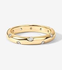 PAVOI 18K Gold Plated 3 Rings Set | Gold Stacking Rings for Women | Stacking Ring Set