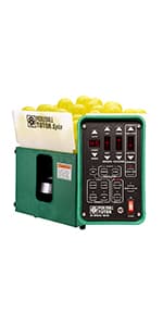 Pickleball Tutor Spin Model. Variable SIDESPIN. Made in USA by #1 Pickleball Machine Company.