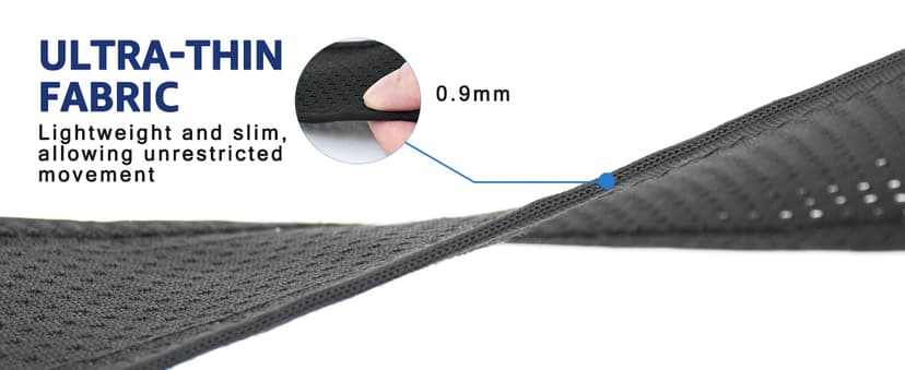 HiRui 2-Pack Ultra-Thin Mesh Wrist Wraps - Breathable, Adjustable Wrist Support for Workouts & Daily Use - Unisex Wrist Brace for Pain Relief, Tendonitis, Carpal Tunnel - One Size Fits All (Black)