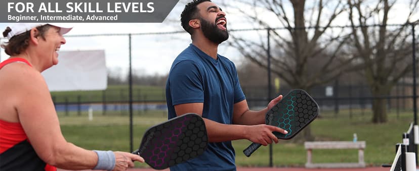 JoncAye Pickleball-Paddles-Set of 4 or 2 Rackets with Balls and Bag, USAPA Approved Pickle-Ball Equipment with Accessories, Fiberglass Graphite Pickleball Racquet Set for Men, Women, Kids, Adults