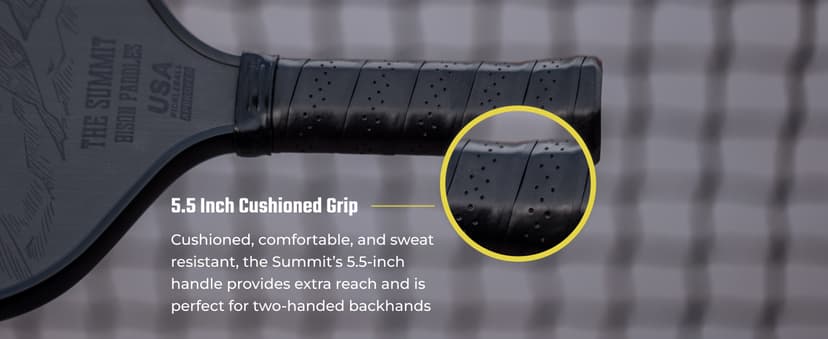 Carbon Fiber Pickleball Paddle - Raw Toray T700 Surface Provides Maximum Ball Spin | Elongated or Widened Pickleball Racket Shapes Available - Paddle Customization Kit Included