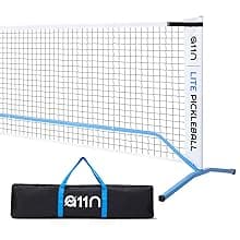 A11N SPORTS Portable Pickleball Net System, Regulation Size with Metal Frame and PE Net, Includes Carrying Bag