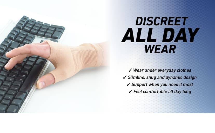 Neo-G Wrist and Thumb Support for Arthritis, Joint Pain, Tendonitis, Sprain - Wrist Brace Wrist Compression Hand Support - L - Beige