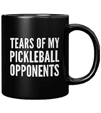 Panvola Queen of the Pickleball Court Pickleball Gifts for Women Ceramic Mug Gifts for Pickleball Lovers Coffee Cup 11 oz White Novelty Drinkware
