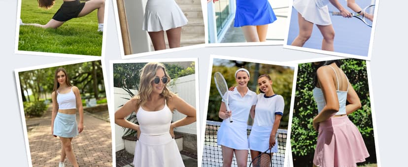 Stelle Women's Tennis Golf Skirts High Waisted with Pockets Inner Shorts for Athletic Skorts Sports Running Pickleball
