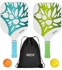 JoncAye Pickleball-Paddles-Set of 4 or 2 Rackets with Balls and Bag, USAPA Approved Pickle-Ball Equipment with Accessories, Fiberglass Graphite Pickleball Racquet Set for Men, Women, Kids, Adults