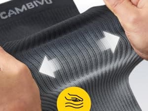 CAMBIVO Gradient Calf Compression Sleeves, 20-30 mmHg Medical Footless Compression Socks for Shin Splints, Leg Fatigue, Travel, Running, Standing & Daily Wear – Stylish Leg Support for Men & Women