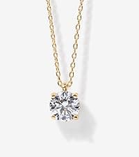 PAVOI 14K Gold Plated Dainty Cubic Zirconia Pendant Necklace for Women | Dot, Elephant, Butterfly, Pineapple, Lock, Knot, Palm Tree, Bow, Smiley Pendant | Layering Chain Necklaces