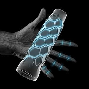 Pickleball Paddle Grip - 5.25in - Supports Tennis Elbow, Enhances Grip Strength, Reduces Vibration with Finger Support and Anti-Sweat Design