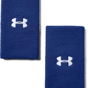 Under Armour Adult 6-inch Performance Wristband 2-Pack