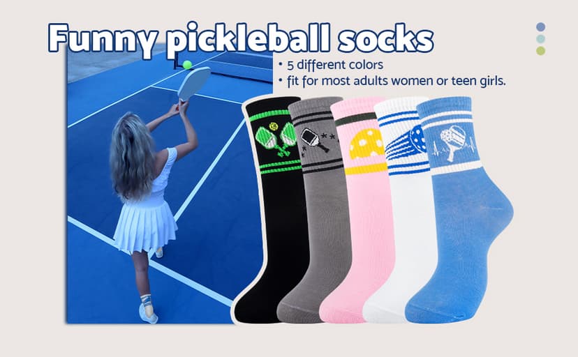 Moyel Socks Women, 5 Pairs of Funny Cute Socks Gifts for Women