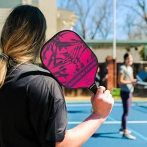 Amazin' Aces Graphite Pickleball Paddles Set - Single, 2 or 4 Paddles, Honeycomb Polymer Core with Comfy Cushion Grip - Varying Accessories Including Pickleballs, Pickleball Bag & Paddle Cover