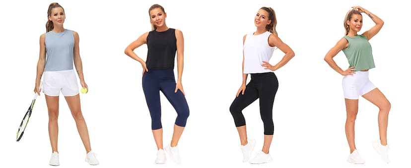 THE GYM PEOPLE Women's Workout Tops in Ice Silk Quick Dry Sleeveless