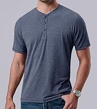 5 Pack Men’s Active Quick Dry Crew Neck T Shirts | Athletic Running Gym Workout Short Sleeve Tee Tops Bulk