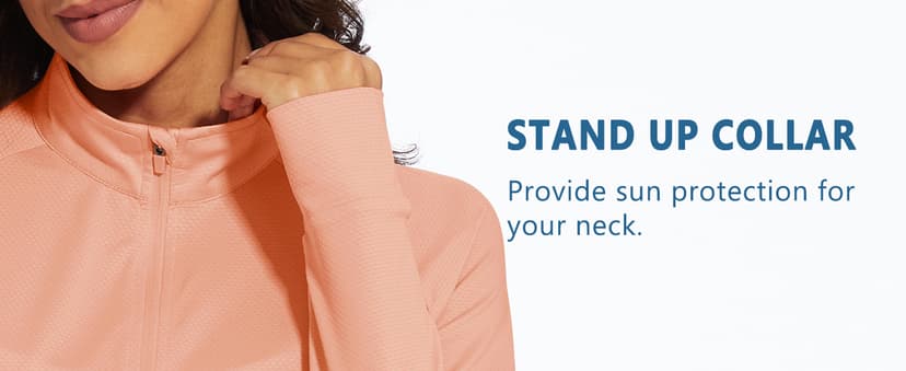 MAGCOMSEN Women's UPF 50+ Lightweight Athletic Jacket Sun Protection Full Zip Long Sleeve Shirts Hiking Outdoor Pockets