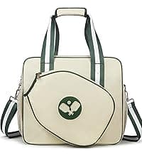 Newluck Pickleball Tote Sling Bag for Women/Men/Boy/Girl,Large Capacity,Adjustable Shoulder Strap with Fence Hook Accessories